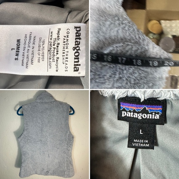 Patagonia furry vest womens  #S27 - Picture 2 of 2
